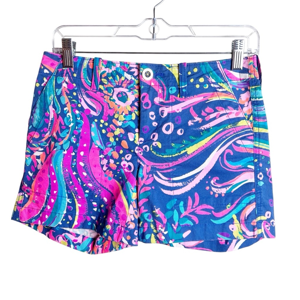 Lilly Pulitzer Wills 5” Stretch Short in Multi Beaxh Loot Size 0